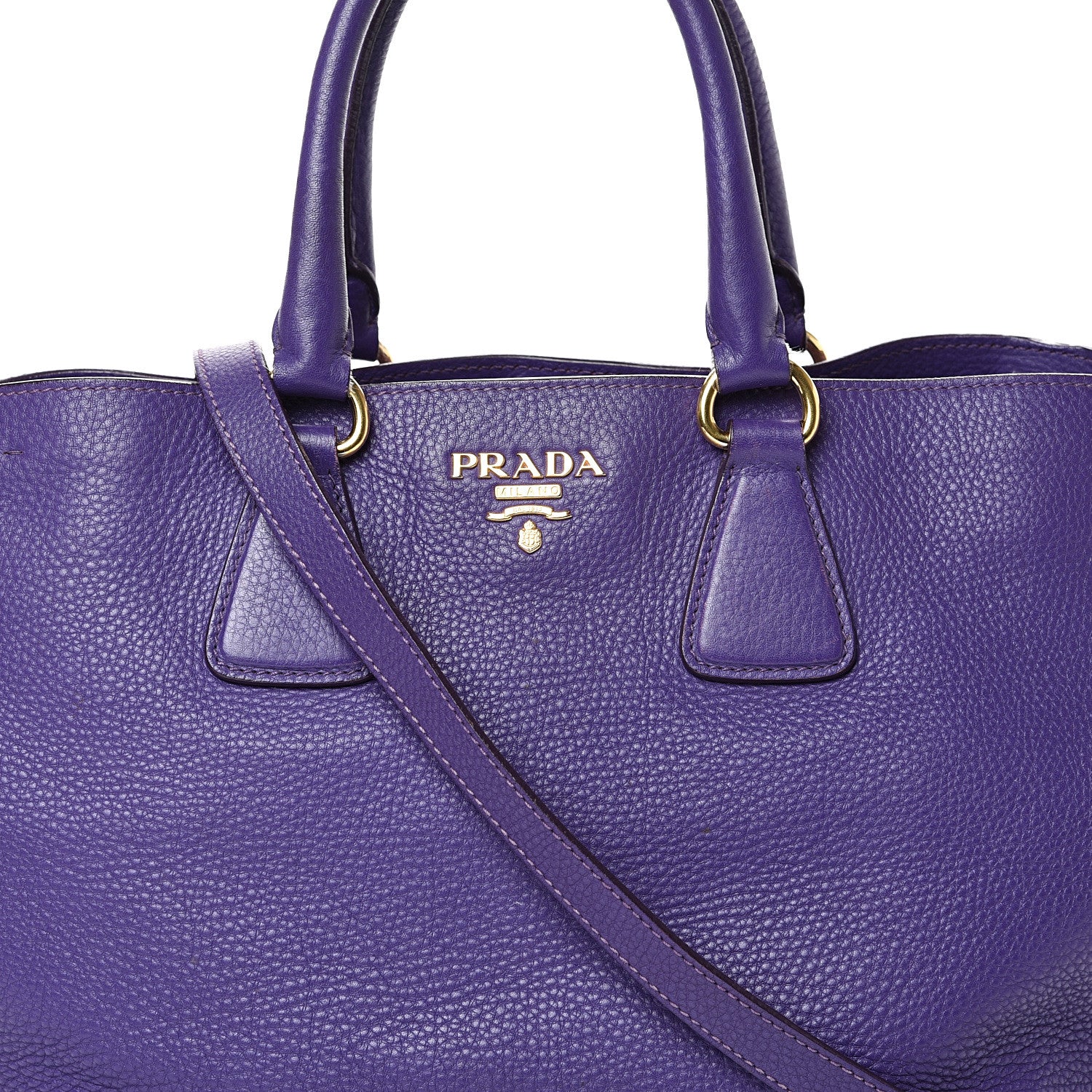 Prada Vitello Daino Tote Viola 8 of 23