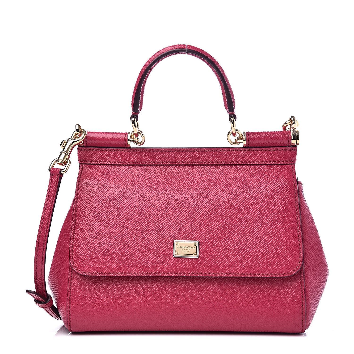 Dolce & Gabbana Dauphine Mini Miss Sicily Satchel Fuxia 1 of 9