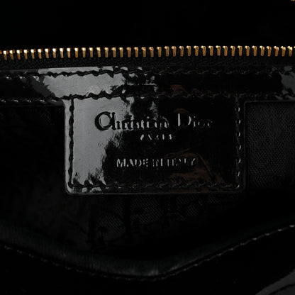 Christian Dior Patent Cannage Large Lady Dior Black 6 of 10