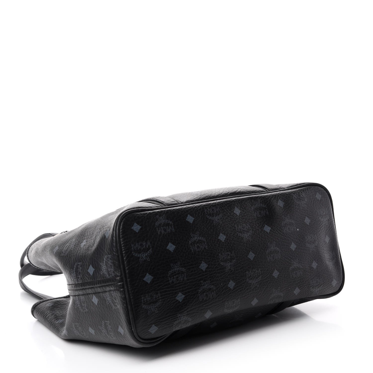 MCM Visetos Shopping Tote Black 4 of 13