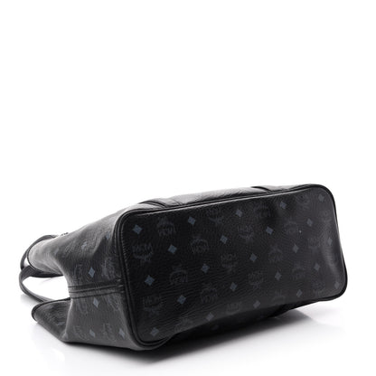 MCM Visetos Shopping Tote Black 4 of 13