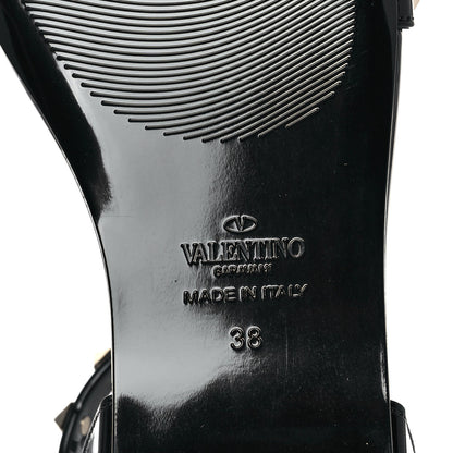 Valentino Garavani PVC Jelly Rockstud Caged Sandals 38 Black 6 of 8