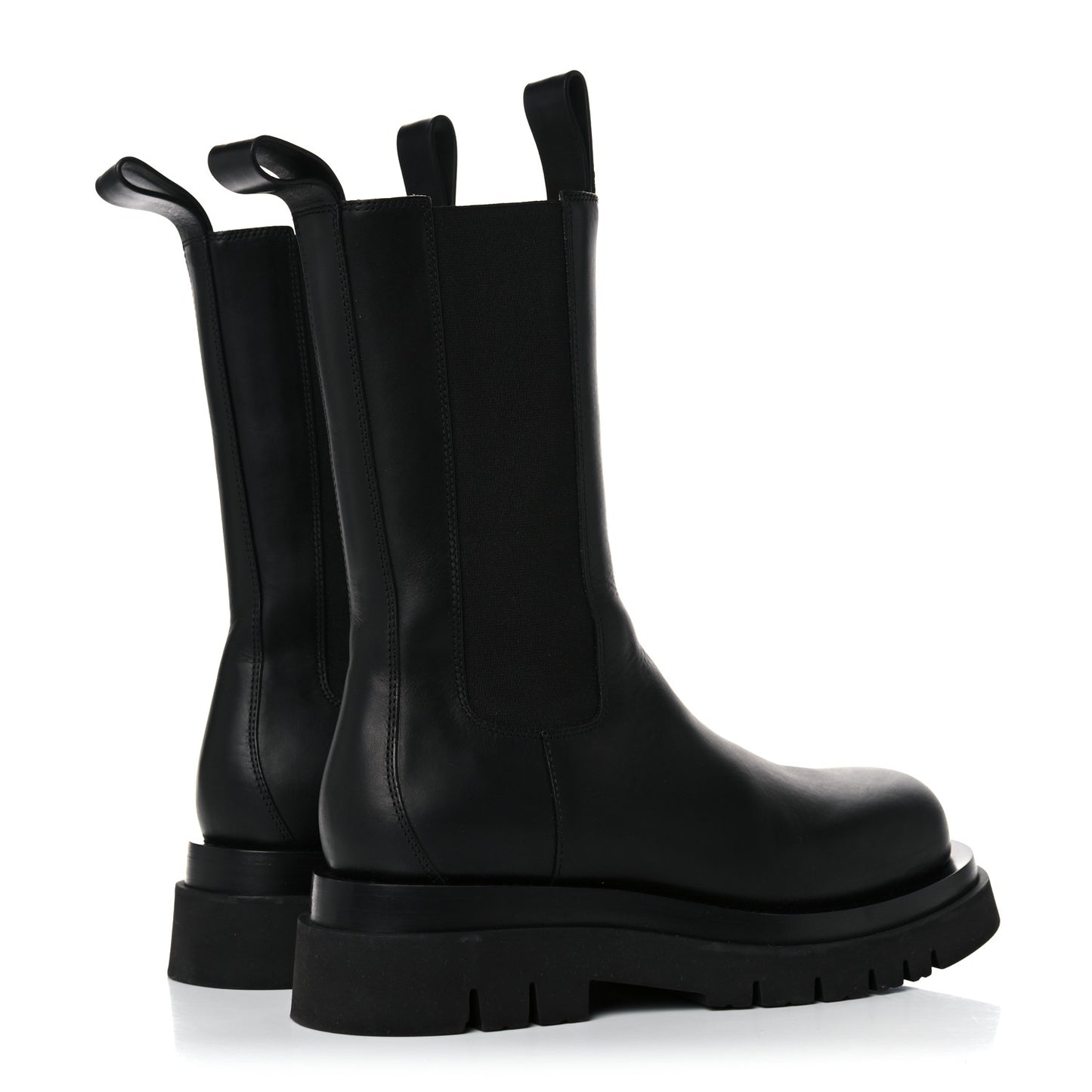 Calfskin The Lug Chelsea Boots 37.5 Black