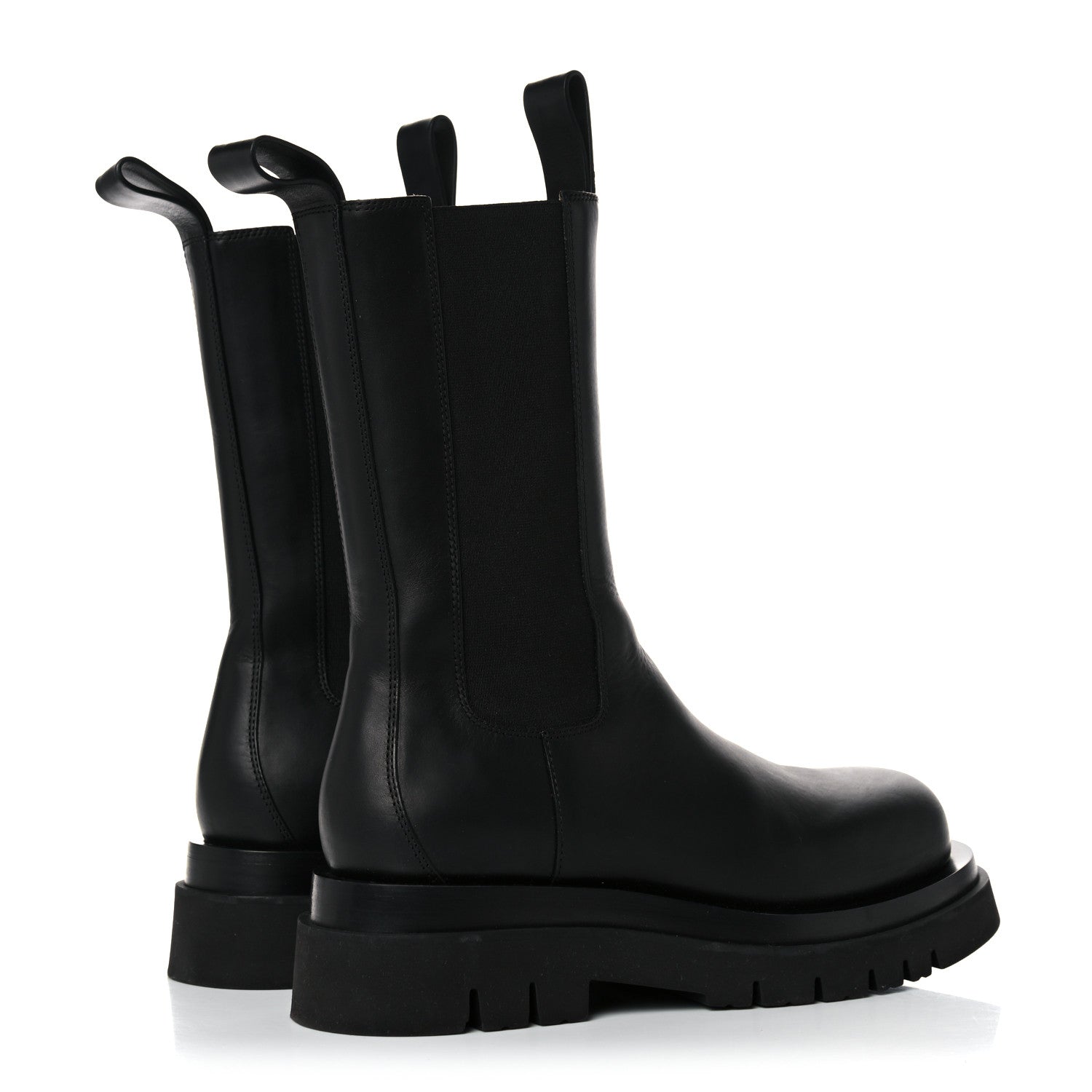 Bottega Veneta Calfskin The Lug Chelsea Boots 37.5 Black 4 of 16