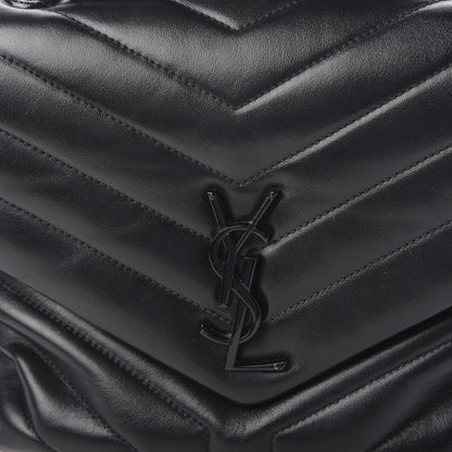 Saint Laurent Calfskin Y Quilted Monogram Medium Loulou Chain Satchel Black 8 of 11