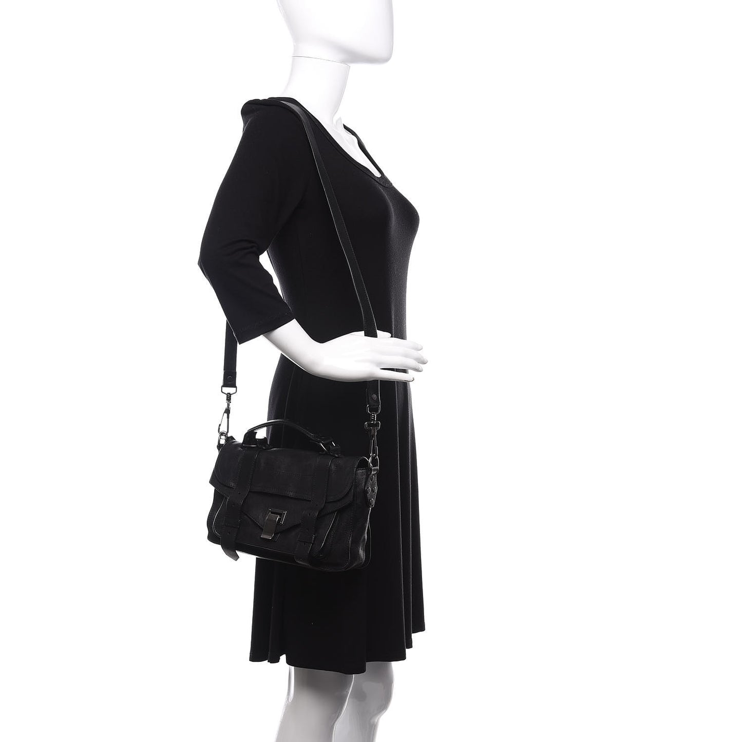 Lambskin Tiny PS1 Satchel Black