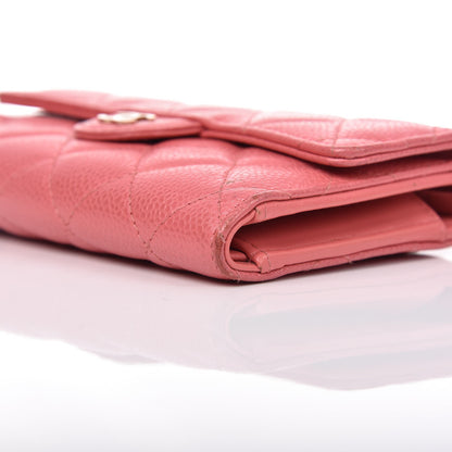 Chanel Caviar Quilted Small Flap Wallet Pink 12 of 17