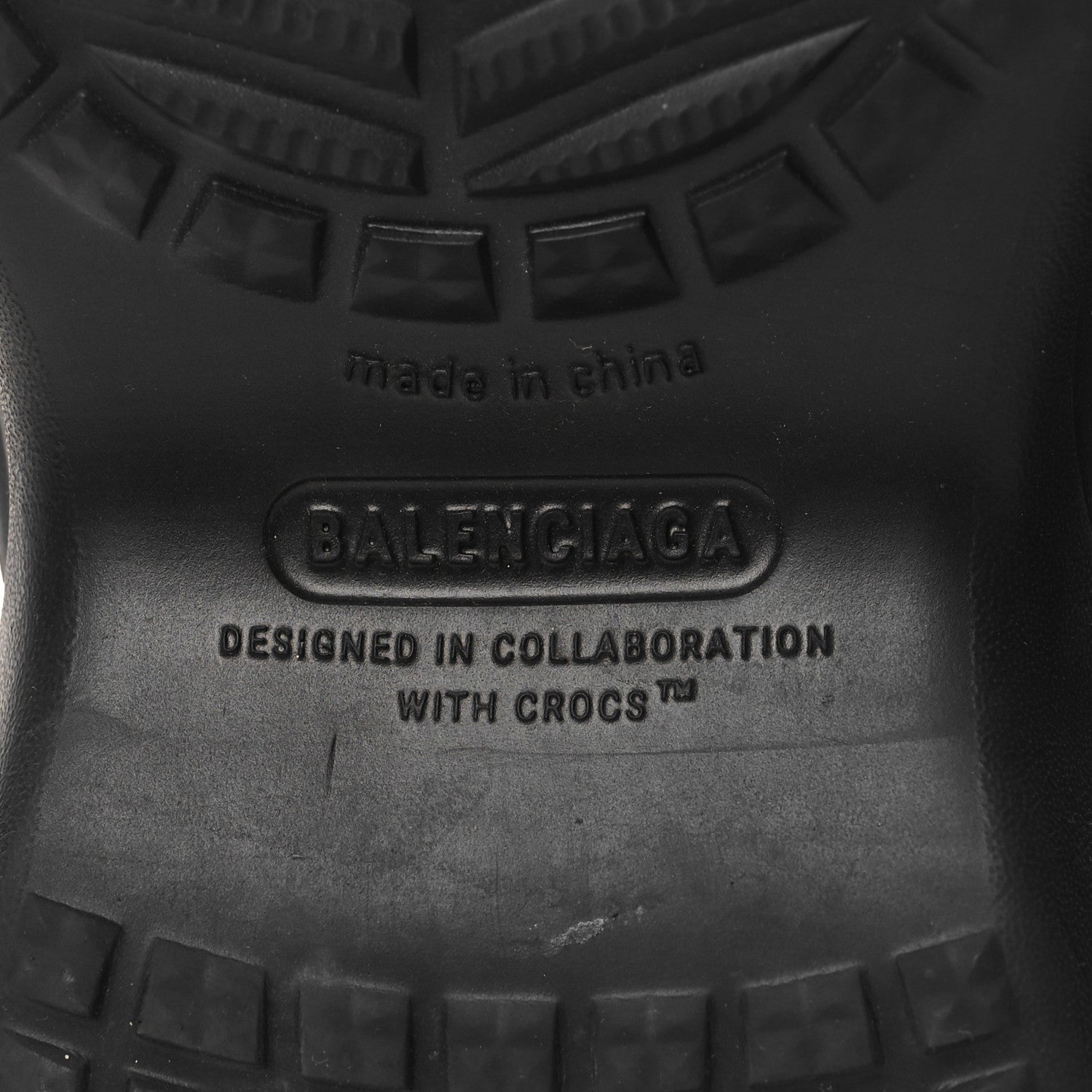 Balenciaga X CROCS Rubber Womens Rain Boots 41 Black 6 of 6