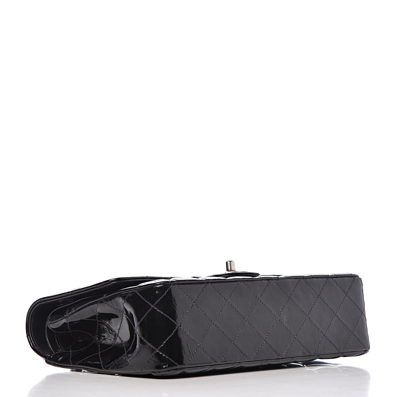 Chanel Patent Quilted Medium Double Flap Black 4 of 17