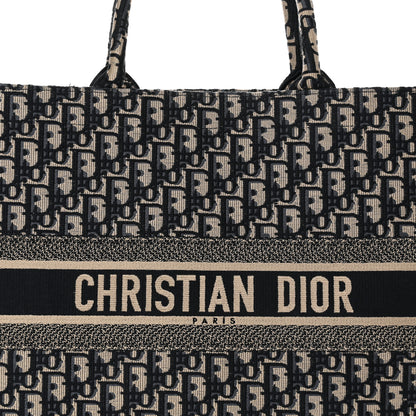 Christian Dior Oblique Large Book Tote Blue Multicolor 8 of 14