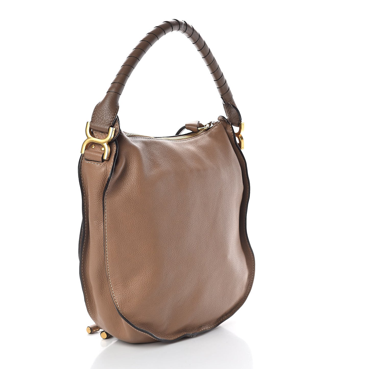 Calfskin Medium Marcie Hobo Nut
