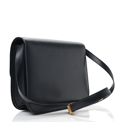 Celine Box Calfskin Medium Classic Box Flap Bag Navy 3 of 11