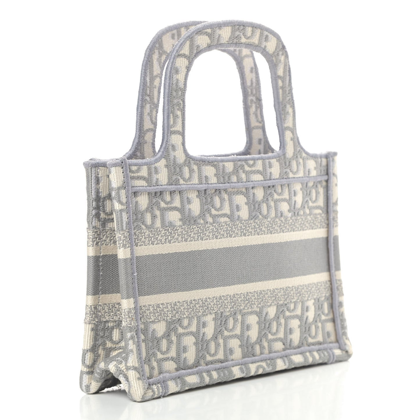 Oblique Mini Book Tote Grey Multicolor