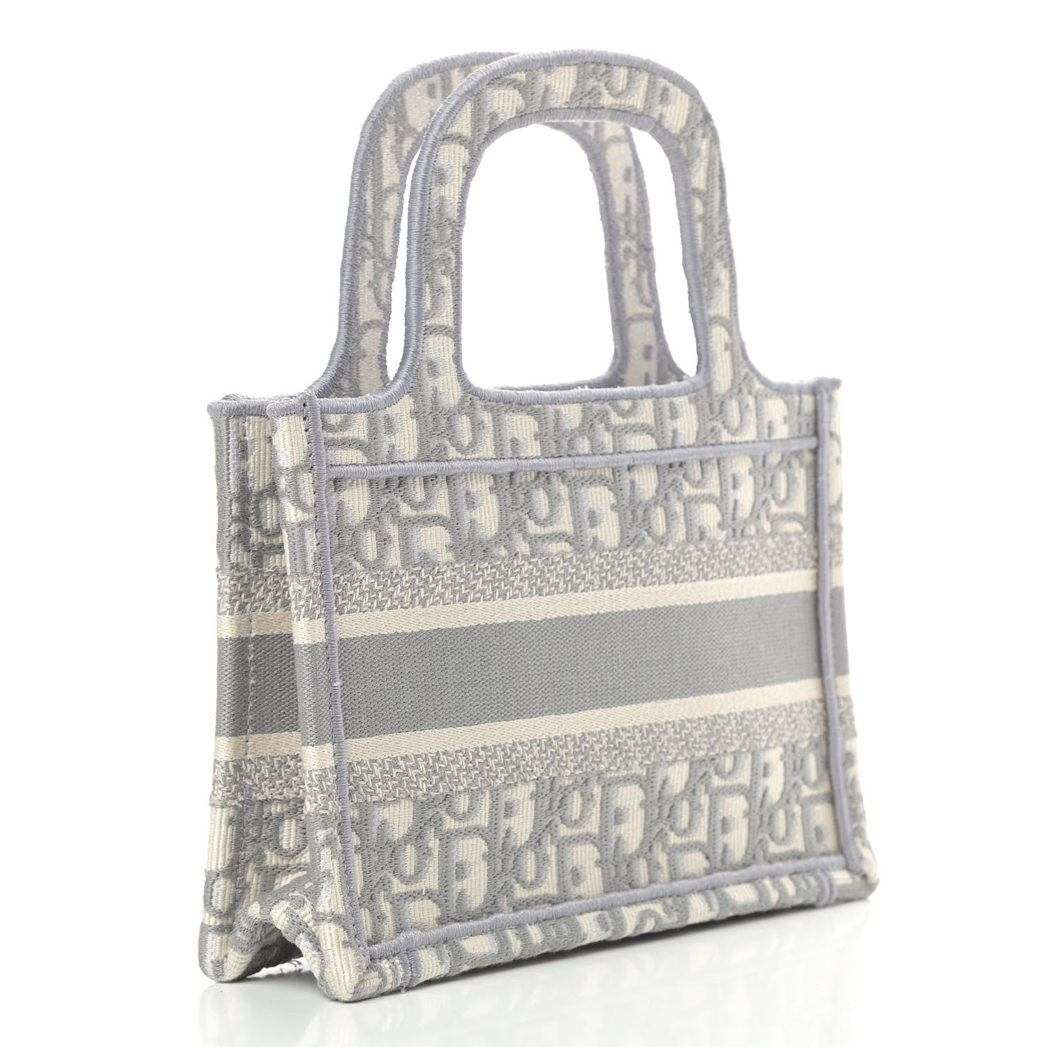 Christian Dior Oblique Mini Book Tote Grey Multicolor 3 of 11