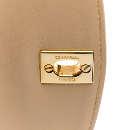 Chanel Lambskin Quilted Small Single Flap Beige 7 of 14