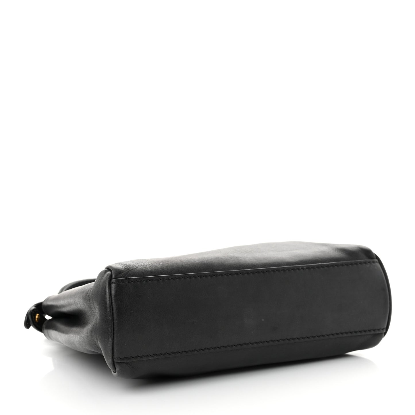 Vitello Saddle Mini Peekaboo Iconic Satchel Black