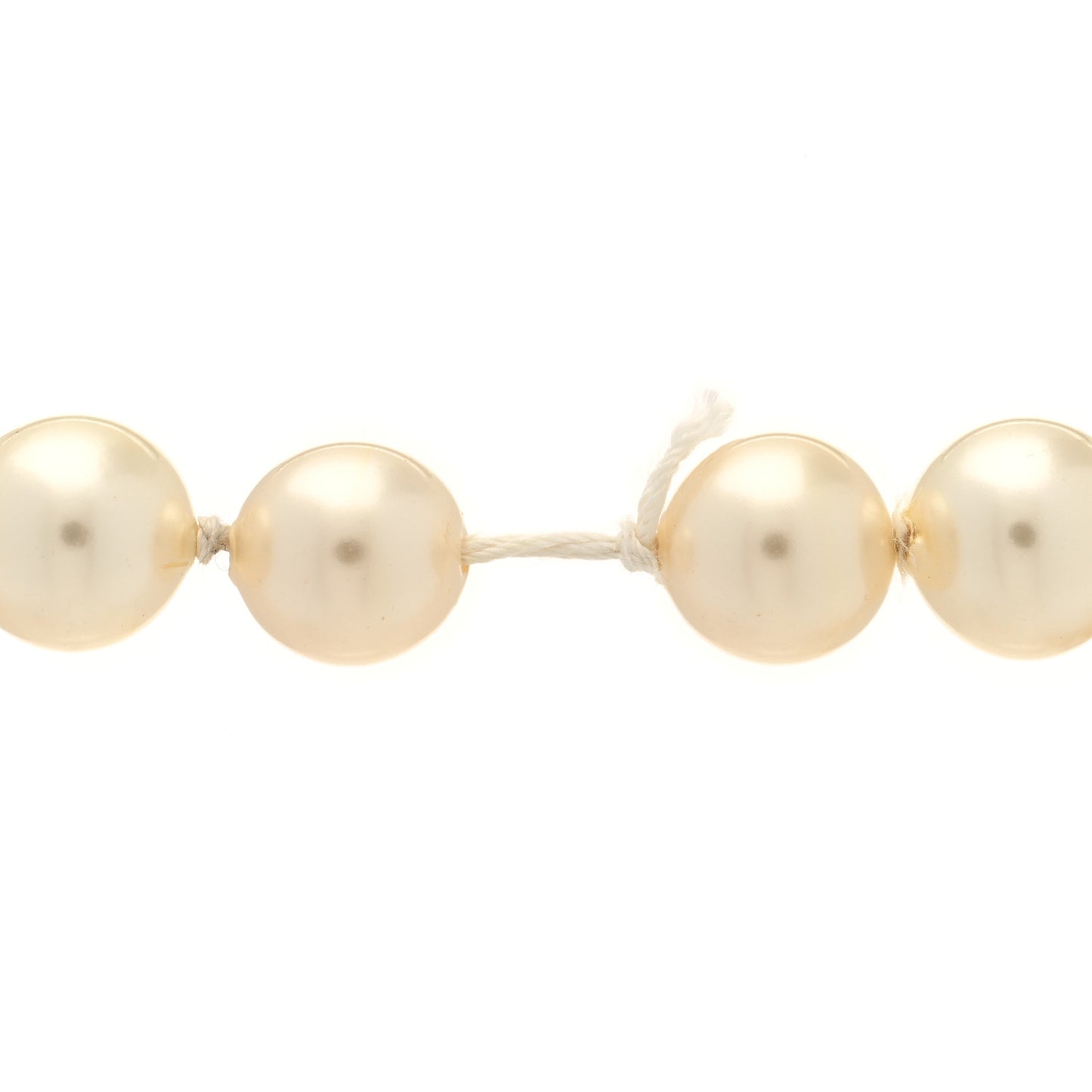 Pearl CC Cross Belt White Silver