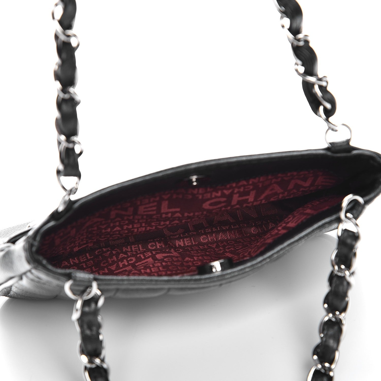 Chanel Caviar Square Quilted Shoulder Bag Black 5 of 9