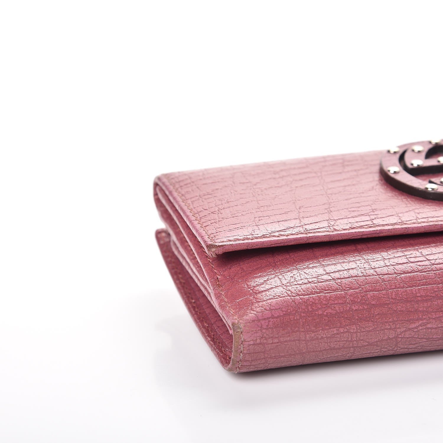 Gucci Calfskin Studded Soho Continental Wallet Peonia Flower 8 of 16