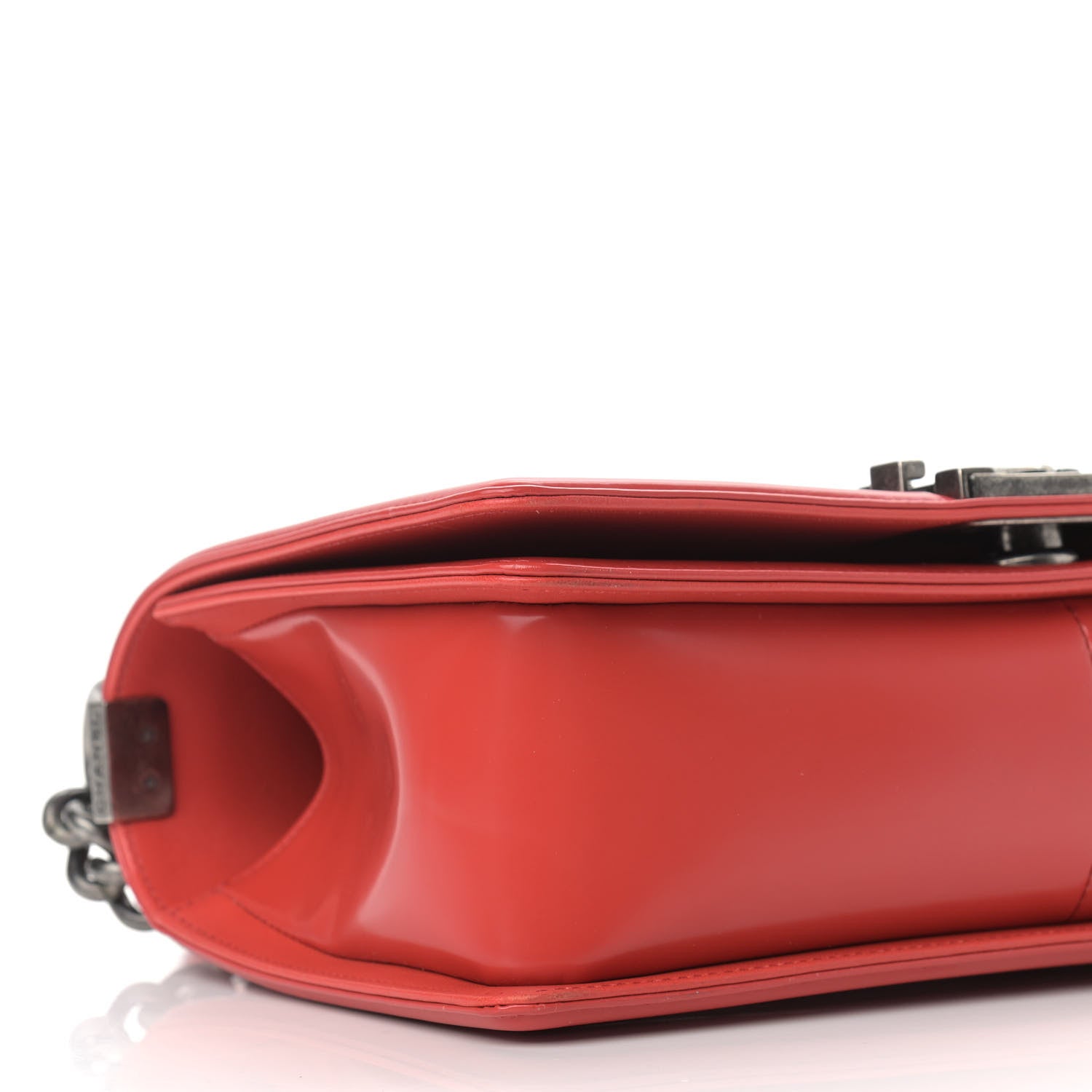 Chanel Glazed Calfskin Medium Boy Flap Red 7 of 8