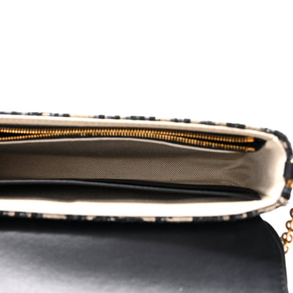 Christian Dior Oblique Saddle Chain Pouch  Blue 5 of 10