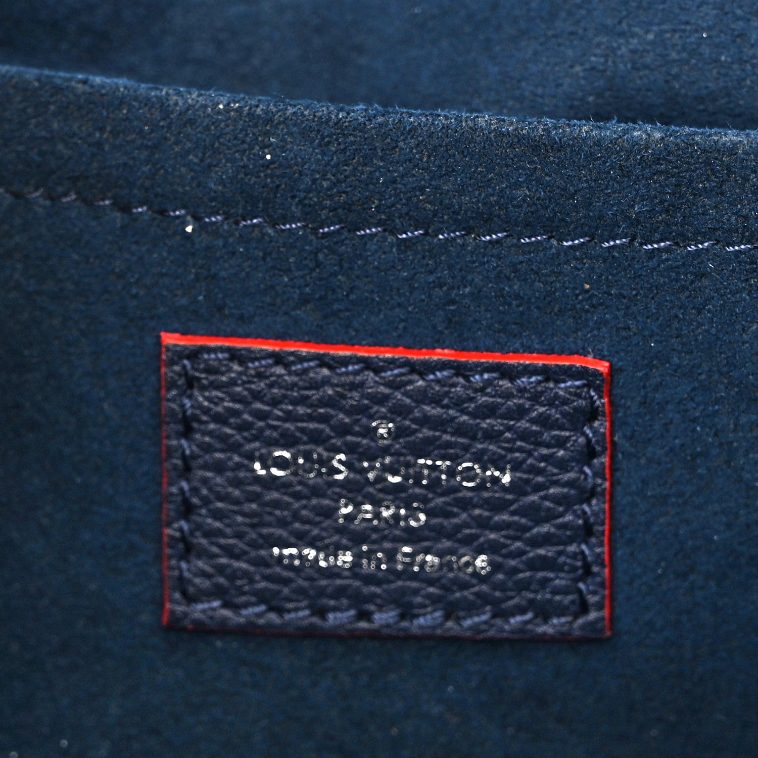 Louis Vuitton Soft Calfskin My Lockme Chain Bag BB Marine Rouge 6 of 12