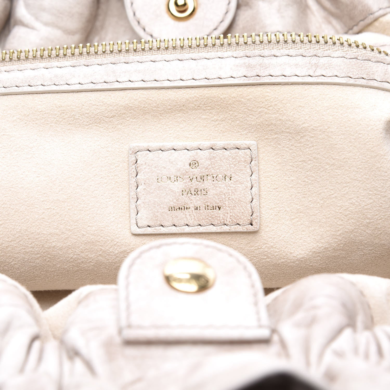 Louis Vuitton Lambskin Olympe Stratus PM Ecru 5 of 10