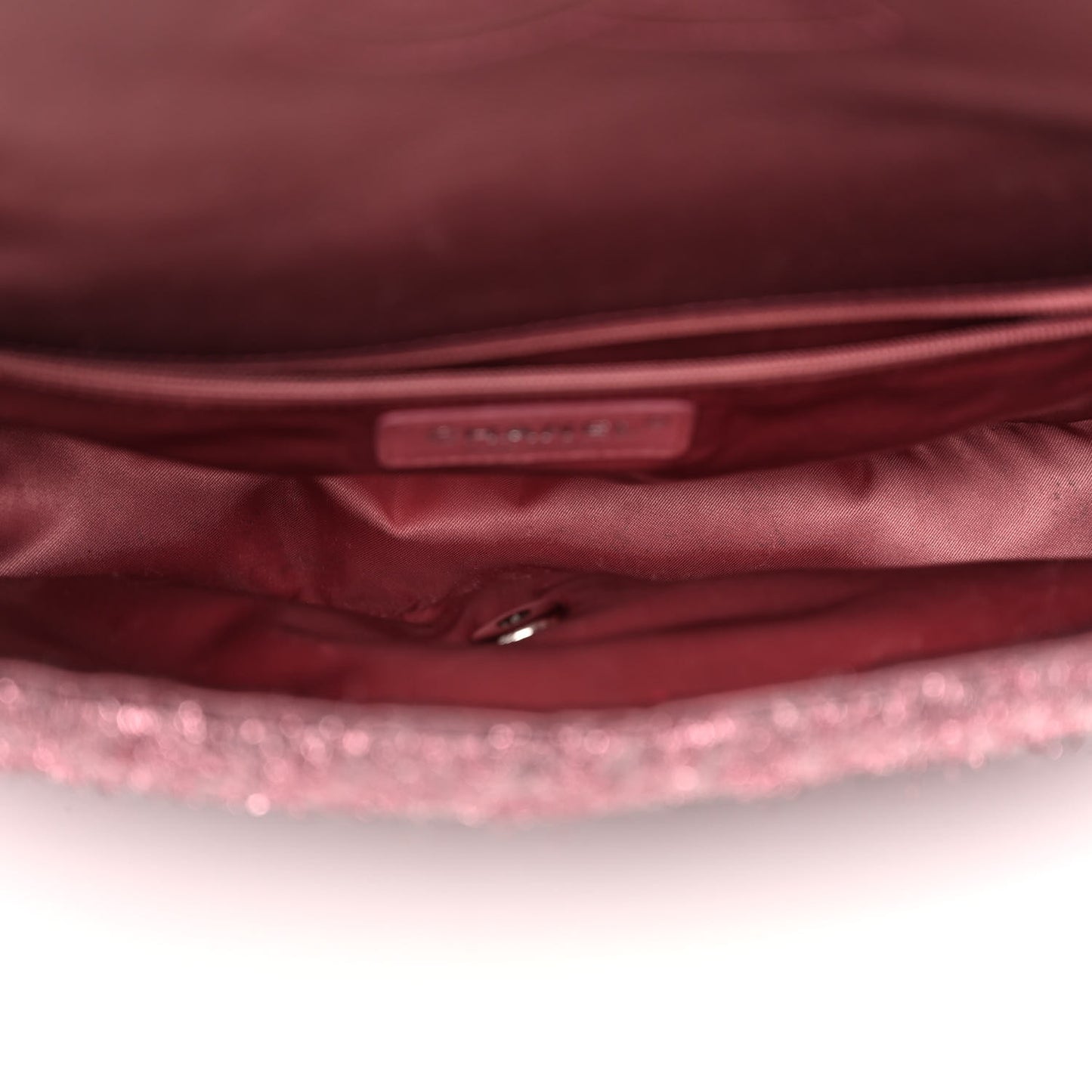 Lurex Knit Medium Pluto Glitter Flap Pink