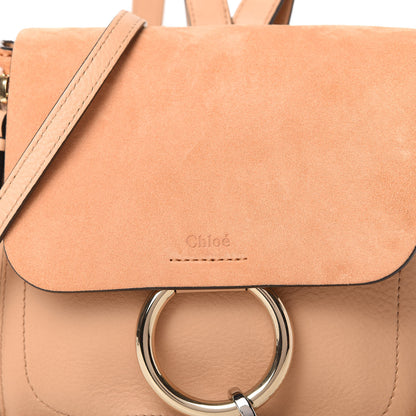 Chloe Suede Calfskin Small Faye Backpack Blushy Pink 10 of 10