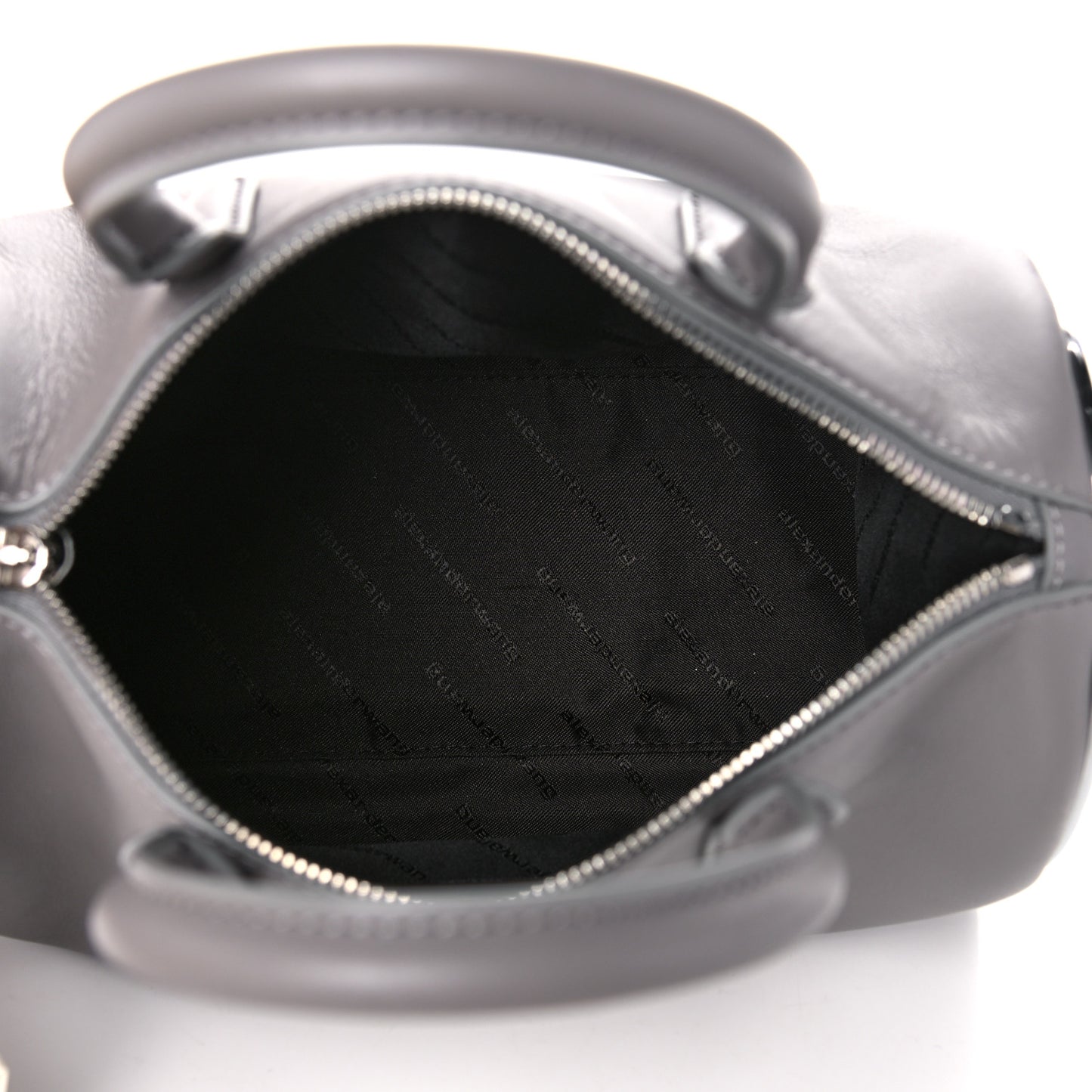 Supple Calfskin Small Halo Duffle Bag Grey