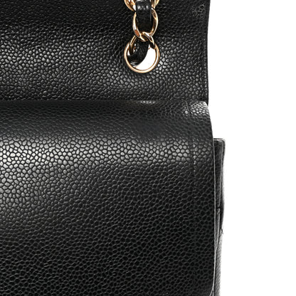 Chanel Caviar Quilted Jumbo Double Flap Black 16 of 16
