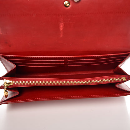 Louis Vuitton Vernis Sarah Wallet Pomme D'Amour 5 of 9
