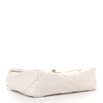 Chanel Lambskin Quilted Medium Chanel 19 Flap White 3 of 5