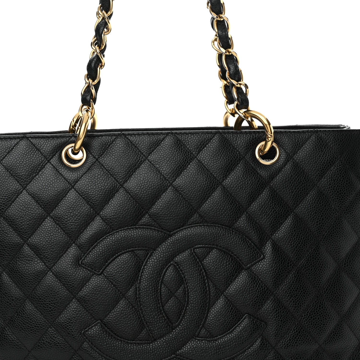 Chanel Caviar Quilted Grand Shopping Tote GST Black 8 of 22