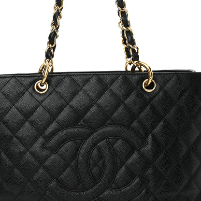 Chanel Caviar Quilted Grand Shopping Tote GST Black 8 of 22