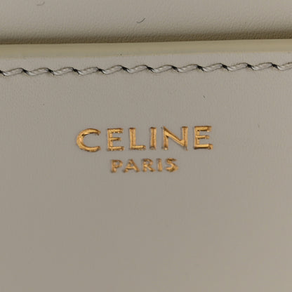 Celine Satinated Calfskin Mini 16 Top Handle Bag White Cotton 6 of 11