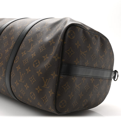Louis Vuitton Monogram Macassar Keepall Bandouliere 45 9 of 11