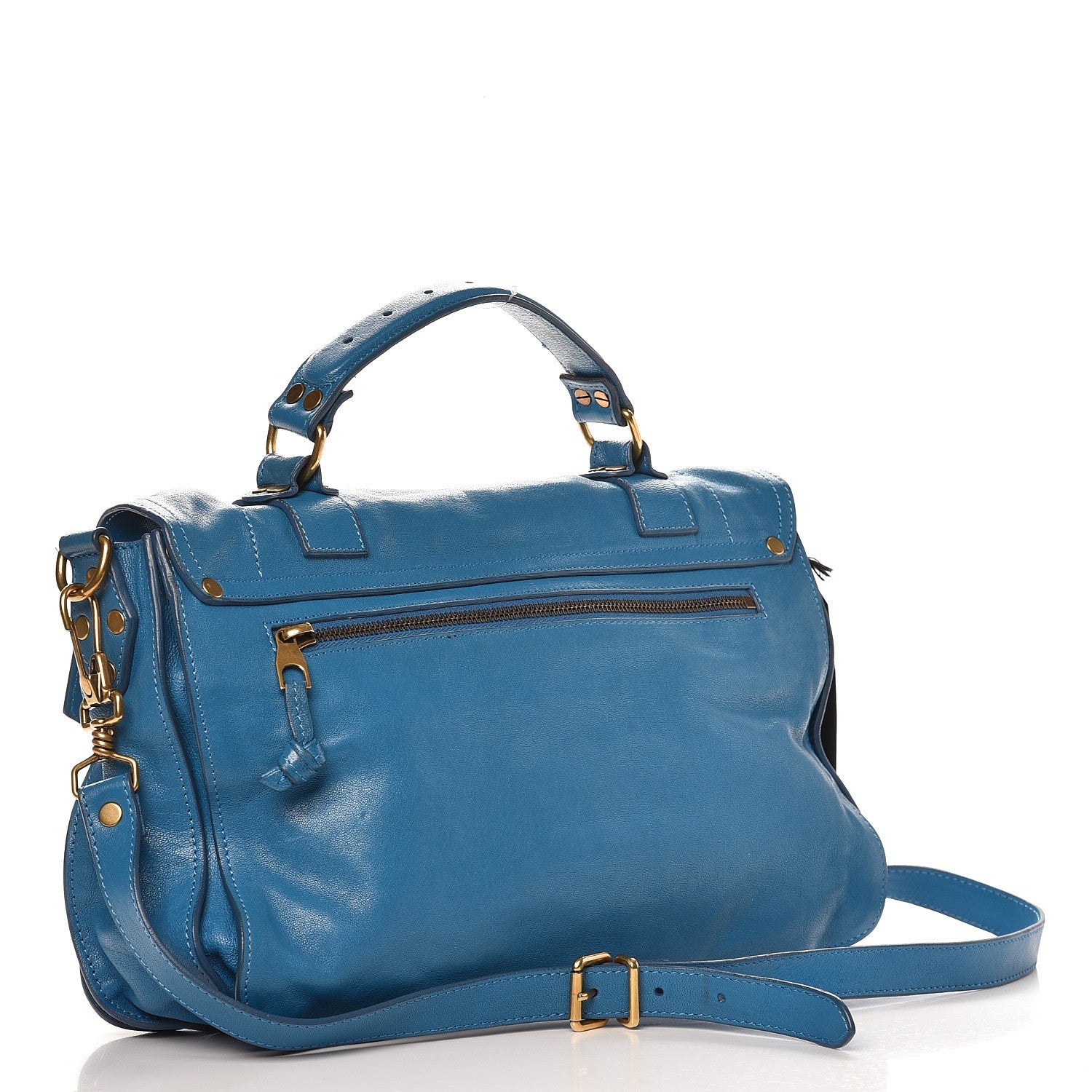 Proenza Schouler Lambskin Medium PS1 Satchel Sky Blue 3 of 13