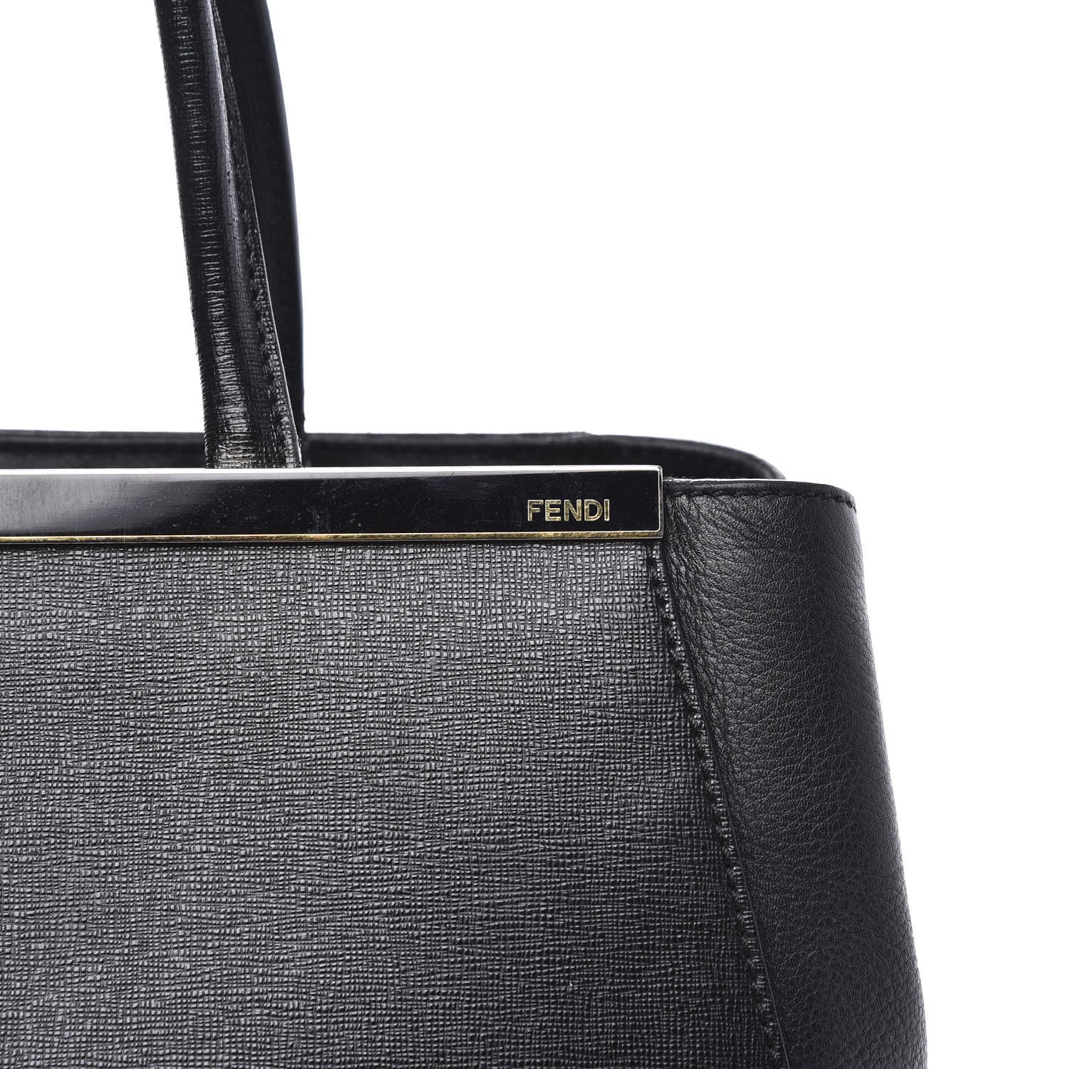 Fendi Vitello Elite Regular 2Jours Tote Black 11 of 14