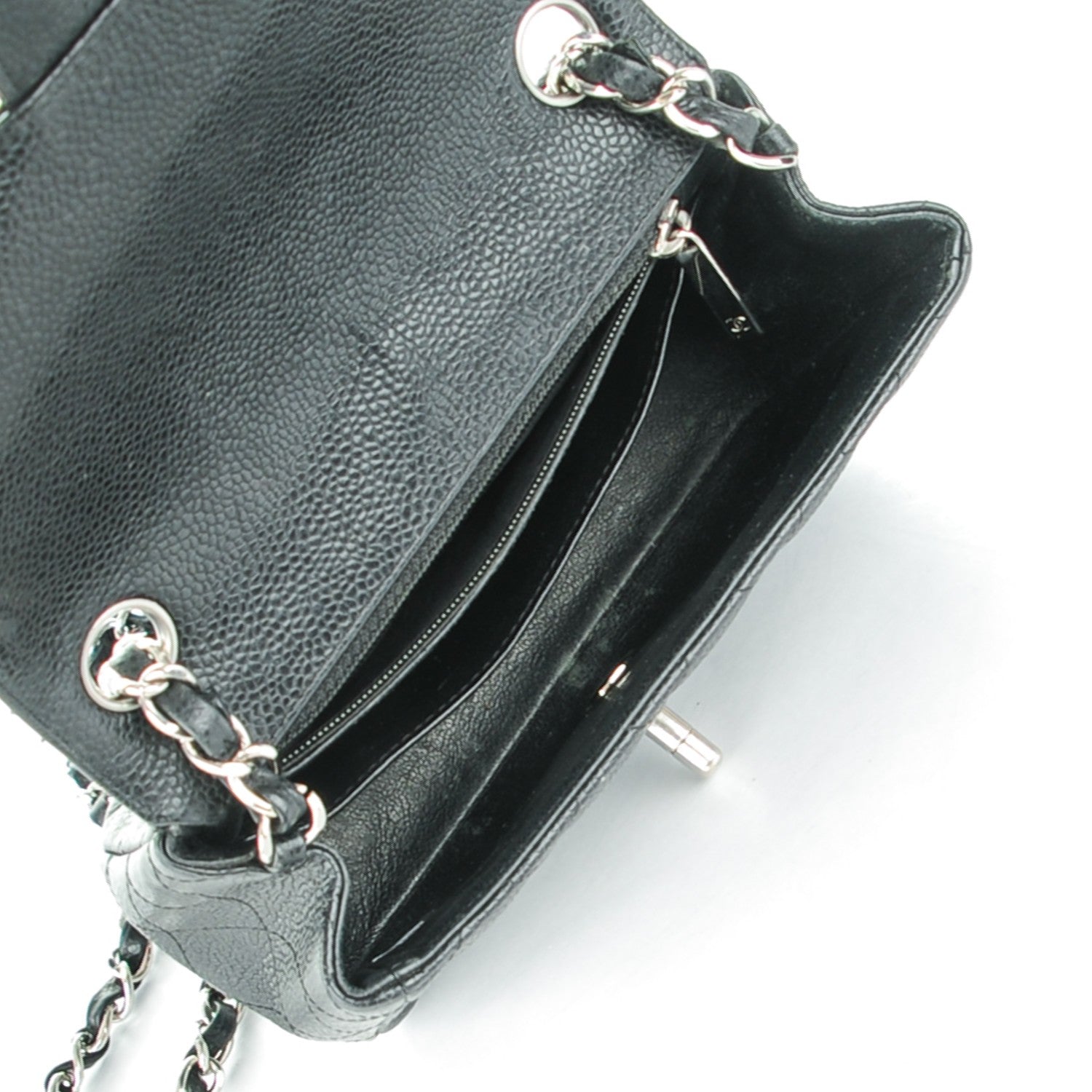 Chanel Caviar Quilted Mini Square Flap Black 5 of 8