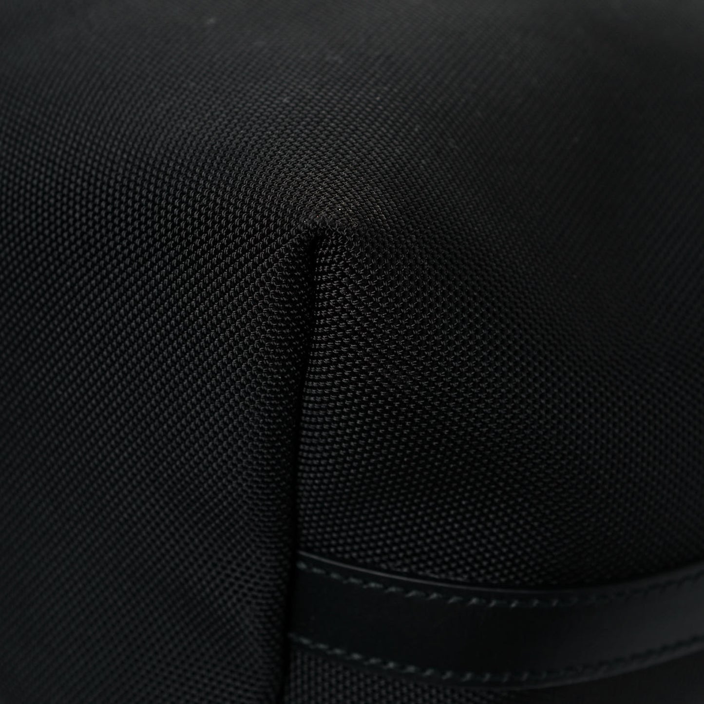 Techno Canvas Web Vertical Tote Black