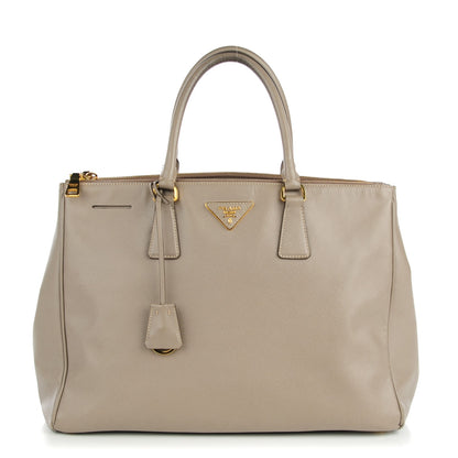 Prada Saffiano Large Galleria Double Zip Tote Argilla 1 of 18