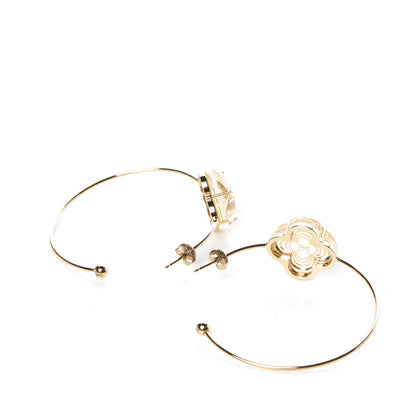 Louis Vuitton A La Folie Hoop Earrings Gold 3 of 4