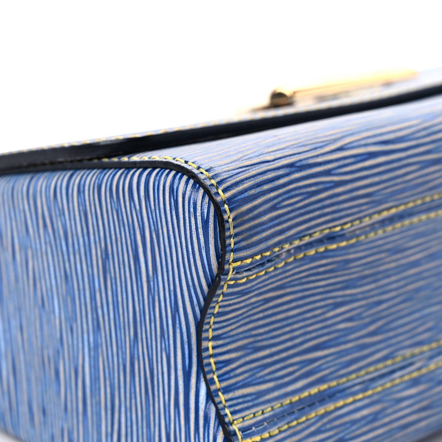 Epi Twist Shoulder Bag MM Denim Light