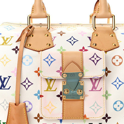 Louis Vuitton Monogram Multicolor Speedy 30 White 8 of 14