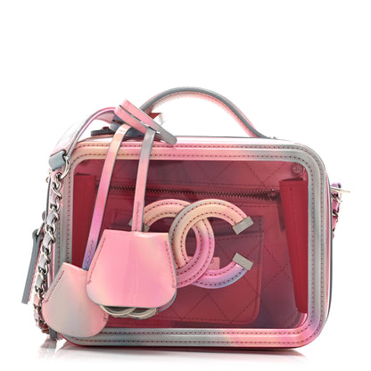 Chanel PVC Lambskin Filigree Small CC Filigree Vanity Case Pink Multicolor 1 of 10