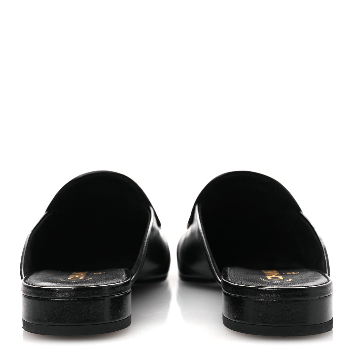 Chanel Shiny Calfskin Crystal CC Mules 41 Black 6 of 12