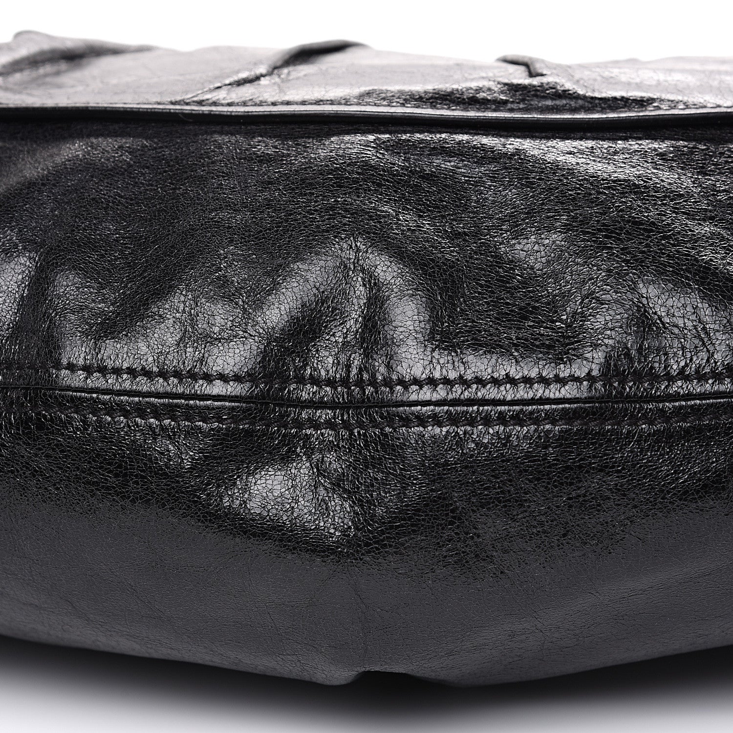 Miu Miu Vitello Lux Gathered Hobo Black 8 of 14