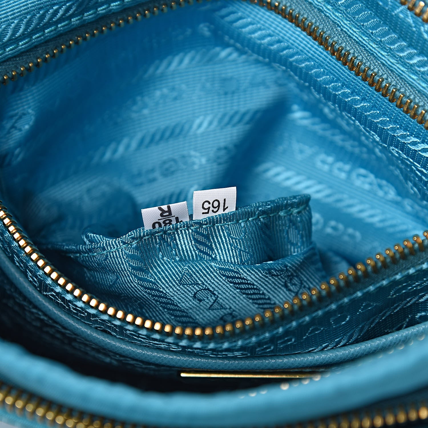 Prada Tessuto Nylon Saffiano Crossbody Bag Turchese 8 of 11