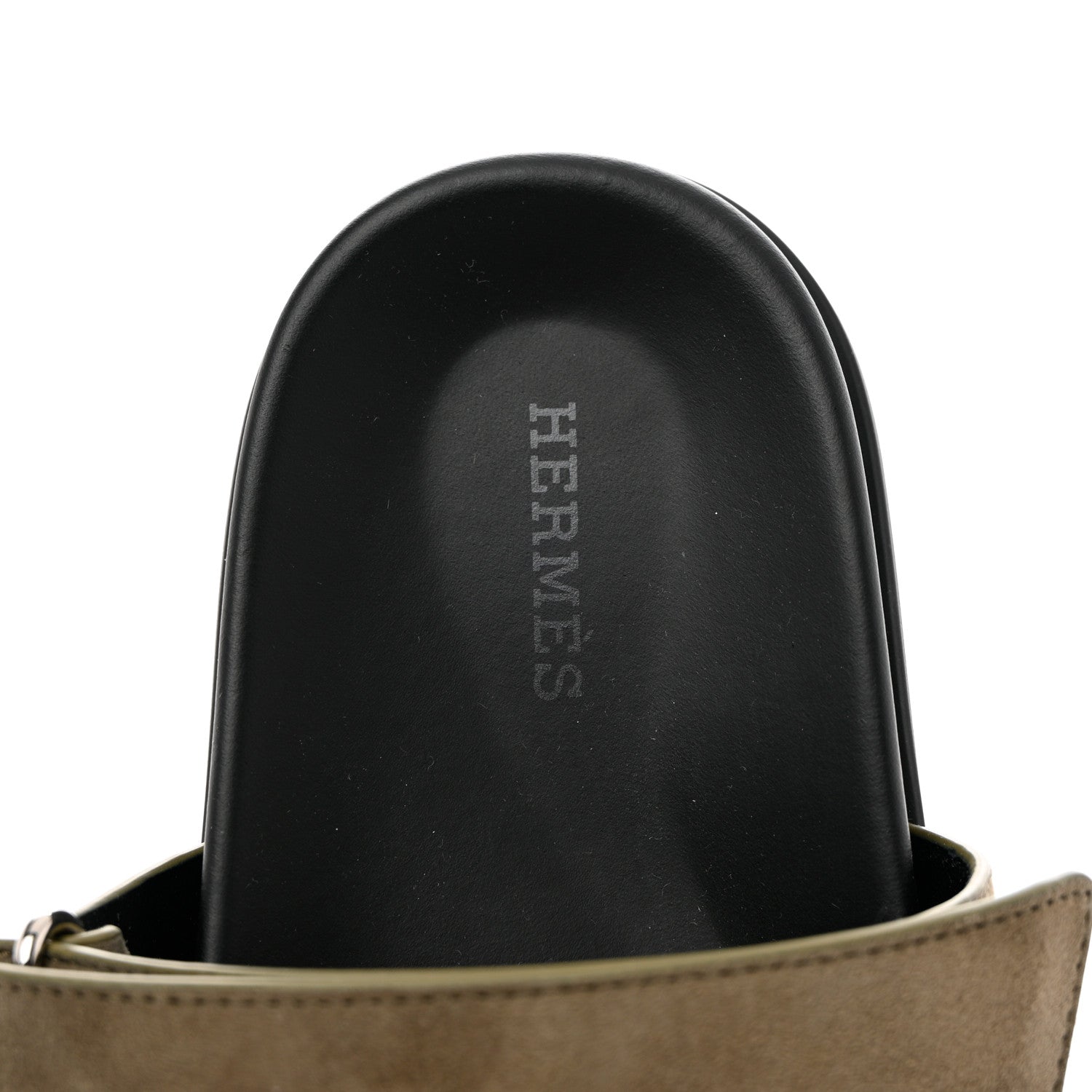 Hermes Suede Goatskin Mens Chypre Sandals 39 Vert Toundra 6 of 9